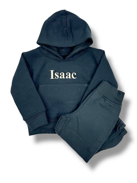 Name Hoodie & Joggers Set - Embroidered -