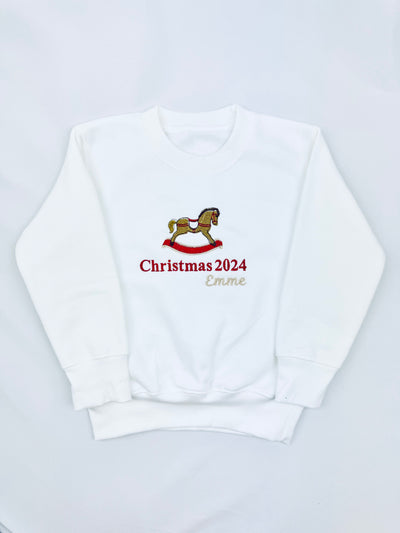 Rocking Horse Sweatshirt - EMBROIDERED-