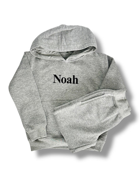 Name Hoodie & Joggers Set - Embroidered -