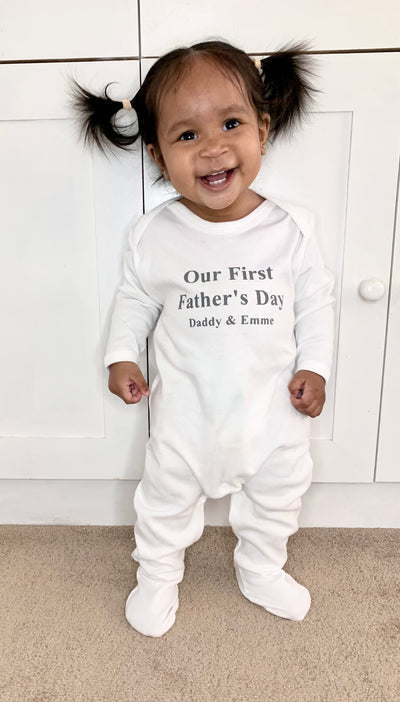 Our First Fathers Day Rompersuit
