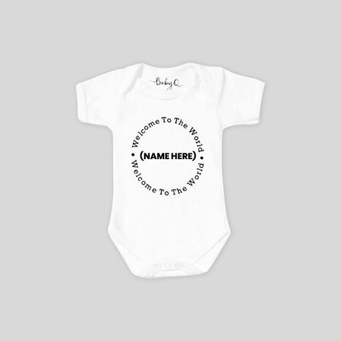 Welcome to the World - Short Sleeve Bodysuit