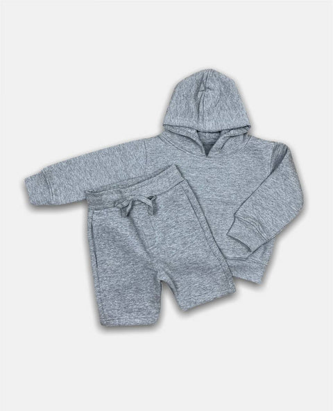 Pull-on Hoodie with Fleece Shorts.