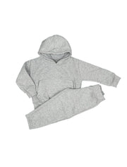 White Pull-on Hoodie with Fleece Joggers